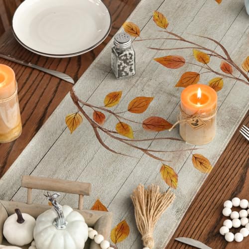 210 GSM Fall Table Runner Home Party Decor 13x90 Inch