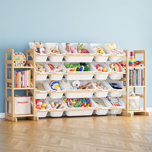 Toy Storage Organizer with 6 Shelves and 20 Bins