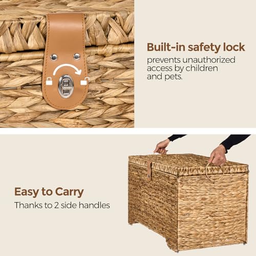 Handwoven Storage Basket with Lid