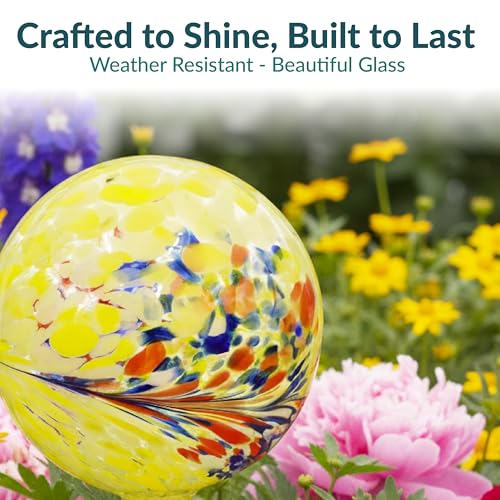 Sunnydaze 10" Glass Gazing Ball for Garden