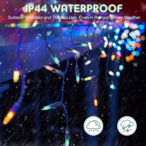 2Pack 50 LED Battery Operated Christmas Lights 17.7 FT