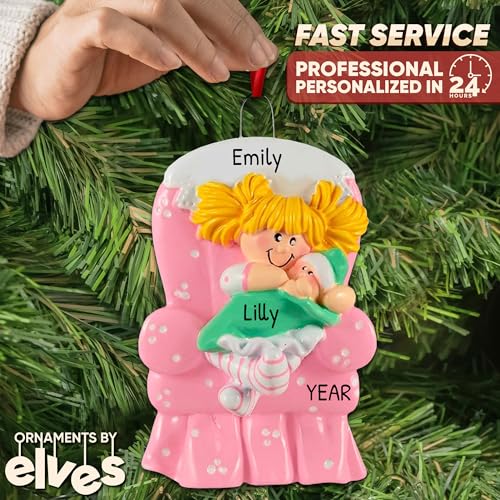 Personalized Sibling Christmas Ornaments 2025