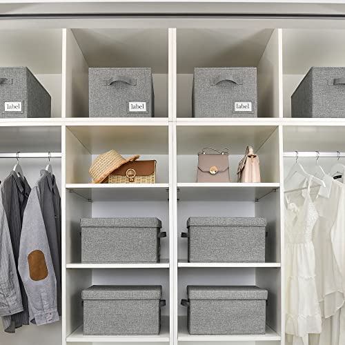 Closet Shelf Baskets with Label (3 Count)