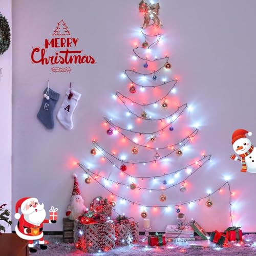 200 LED Red and White Christmas Lights (66 Foot)