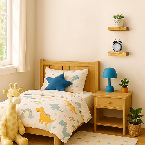 Small Wood Floating Shelves for Wall 8 inch Set of 2 (2 Count)