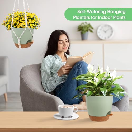 Hanging Planters for Indoor Outdoor Plants (2 Count)