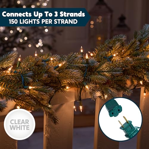 Clear Christmas String Lights Indoor (300 Count)