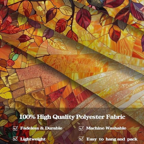 Tree of Life Tapestry Stained Glass Tapestry Wall Decor Tapestries for Bedroom Art Tapestries Wall Hanging for Bedroom Living Room Glass