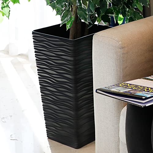 Garden 2 Pack Black Tall Planter (2 Count)