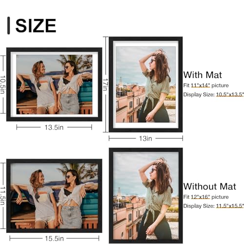 12x16 Picture Frames Set of 9 for Wall Mounting (9 Count)