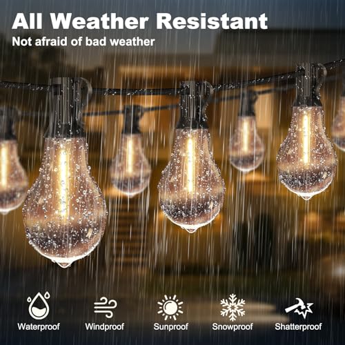75FT Outdoor String Lights 50+3 Bulbs (75 Foot)