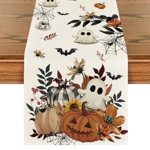 210 GSM Halloween Table Runner Home Party Decor 13x48 Inch (4.332 Sq Ft)