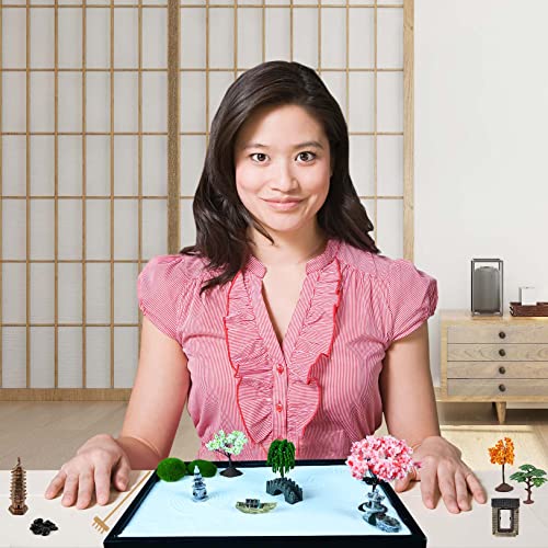 14" x 10" Large Japanese Zen Garden Kit for Desk