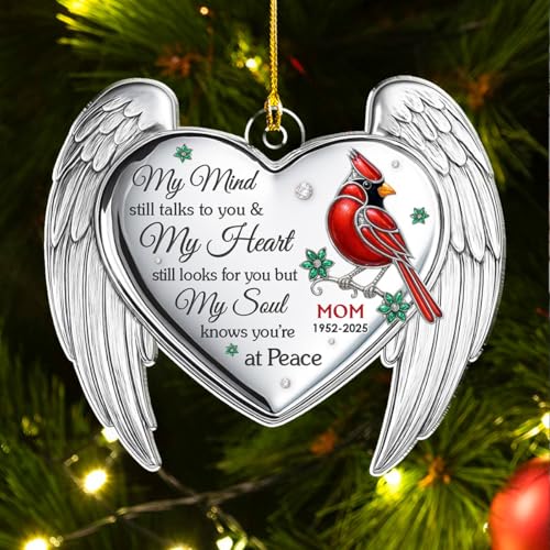 Personalized My Mind Still Talks to You Acrylic Ornament