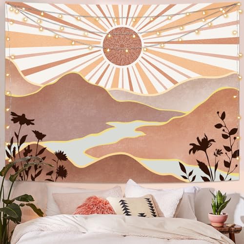 Boho Sun Tapestry Sunset Wall Tapestry