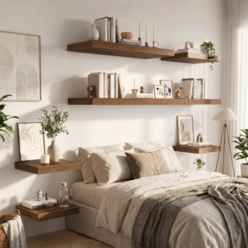 12 in Deep Floating Shelves 60x12” Set of 1