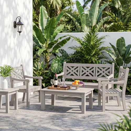 Poly Lumber Outdoor Patio Dining Chair with Arms Set of 2 (2 Count)
