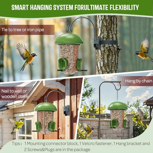LONA Bird Feeder with 3 Compartments