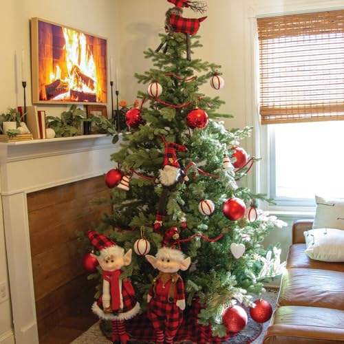 6.5 Ft. Foxtail Pine Artificial Christmas Tree with Stand and No Lights