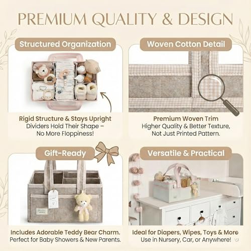 Baby Diaper Caddy Organizer