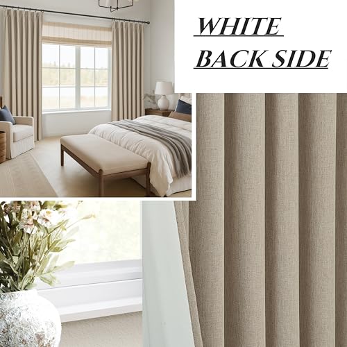 Extra Long Custom 102 Inch Viral Curtains with Pinch Pleat Clips