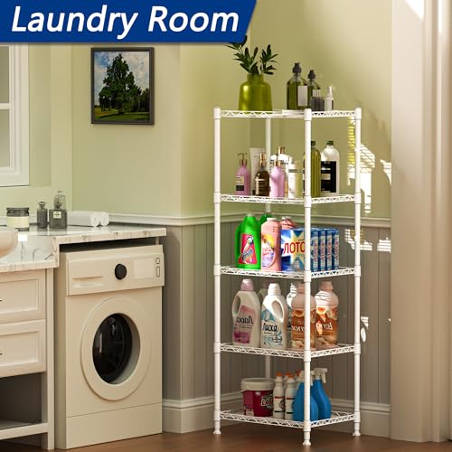 5 Wire Shelving Metal Storage Rack Adjustable Shelves