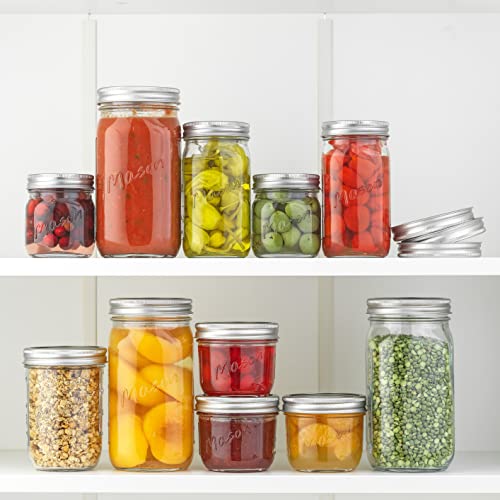 8 Oz Mason Jars With Lids (6 Count)