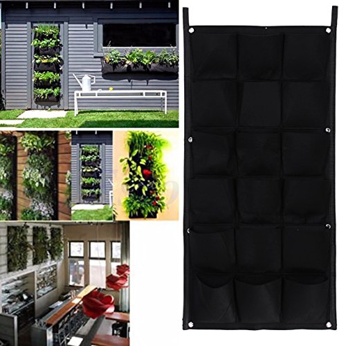 18 Pockets Wall Planter Breathable Vertical Garden Planter Grow Bag