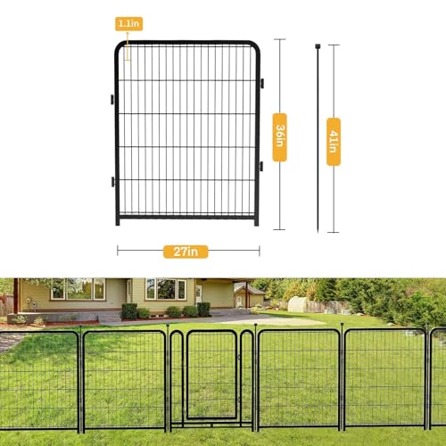 Garden Fence 36 Inch 14 Panels Without Gate