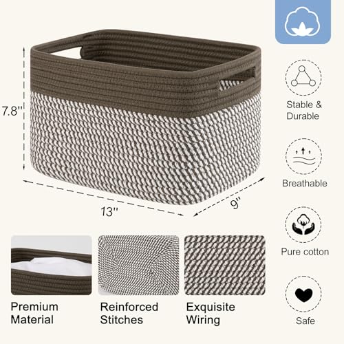 4 Pack Storage Baskets for Organizing (4 Count)