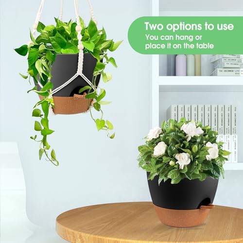 Hanging Planters for Indoor Outdoor Plants (2 Count)