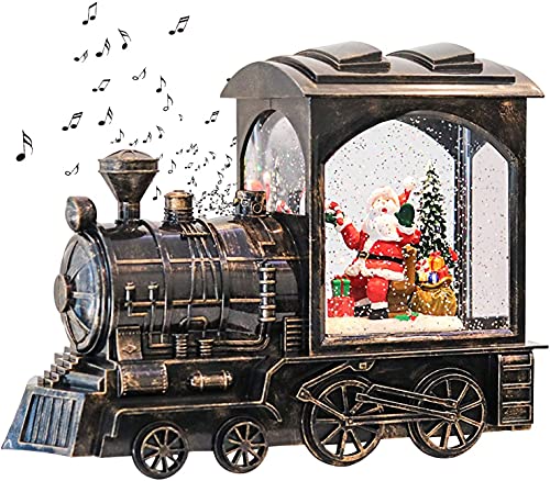 Lighted Christmas Snow Globe Lantern