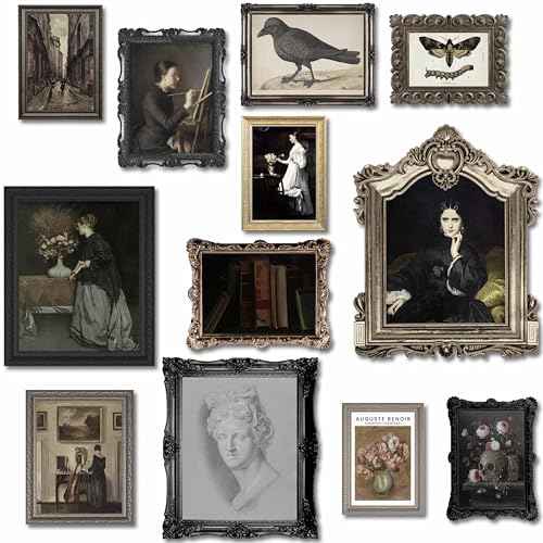 12PCS Unframed Dark Academia Moody Gothic Art (12 Count)