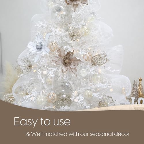 24 Pack Clear Christmas Ball Ornaments with Fillers (24 Count)