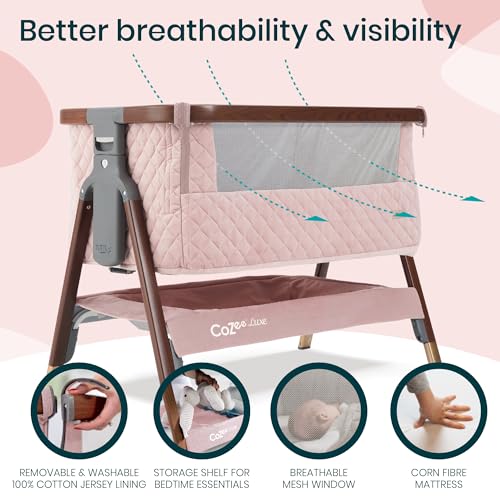 CoZee® Luxe Bedside Bassinet & Sleeper