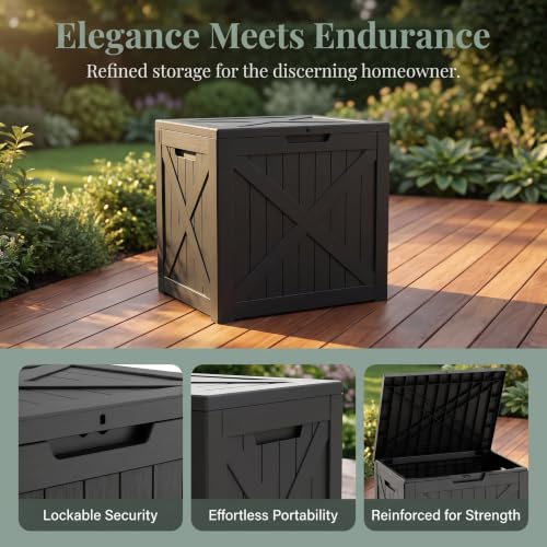 32 Gallon Waterproof Resin Storage Deck Box