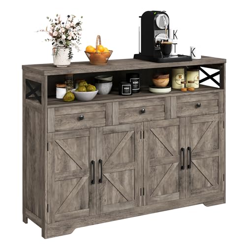 Farmhouse Buffet Cabinet with Drawers