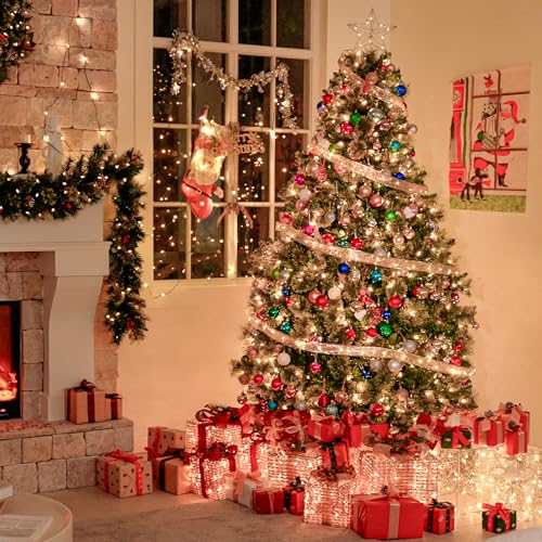 6 ft Prelit Christmas Tree with Pine Needle