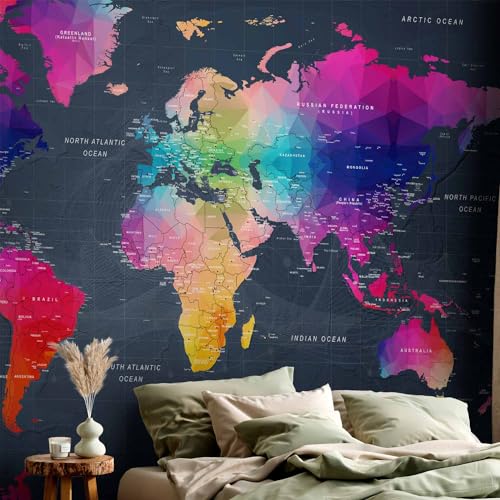 Wall Mural World Map 138"x101" (7 Count)