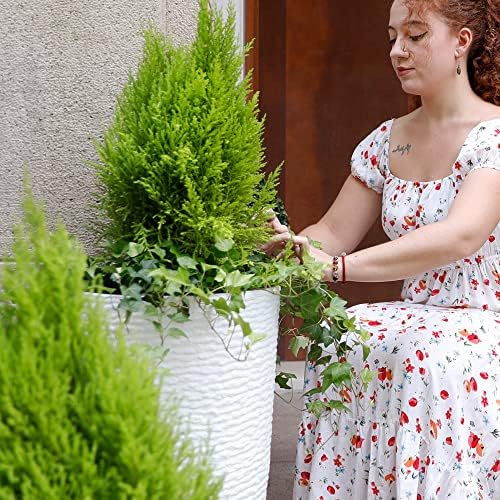 Garden 2 Pack 21" H. White Tall Planters (2 Count)