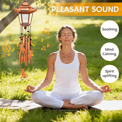 Large Solar Dog Wind Chimes