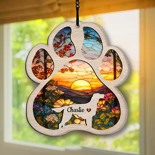 Personalized Irish Setter Suncatcher Dog Memorial Gifts