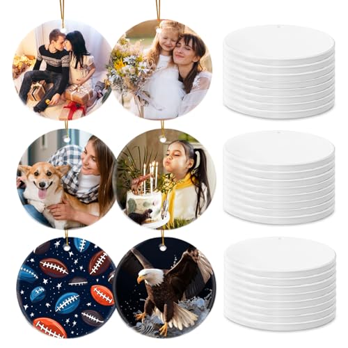 Sublimation Blanks Ornament Bulk 25pcs Personalized Christmas Ornaments Set
