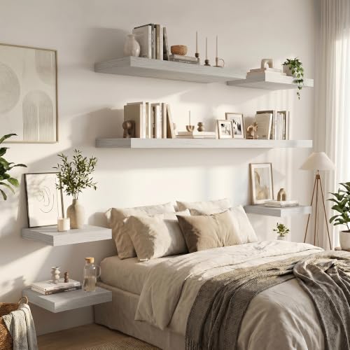 Deep Floating Shelves 48x12” Set of 2 (2 Count)