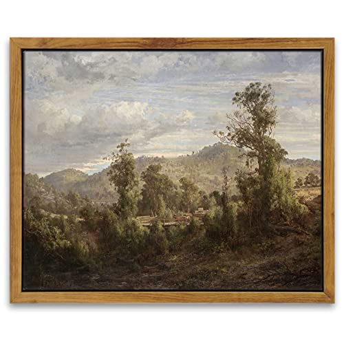 Framed Canvas Wall Art Vintage Decor