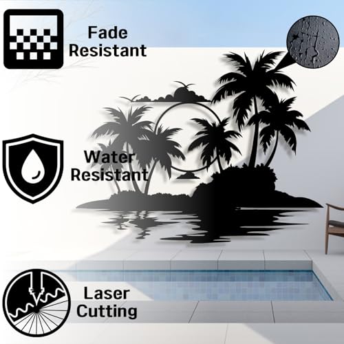 Palm Tree Metal Wall Art