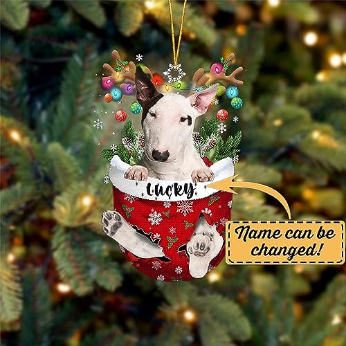 Bull Terrier 1 Dog Christmas Ornament