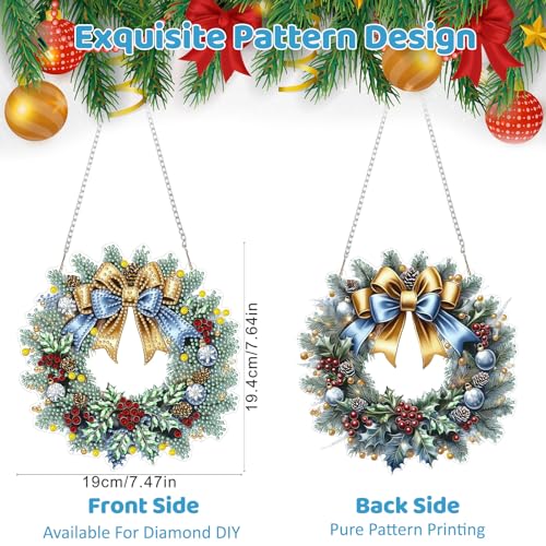 Christmas Diamond Art Hanging Kits for Adult