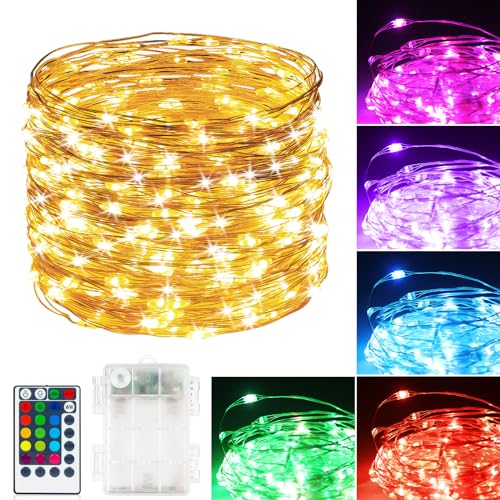 39Ft 120 LED Fairy Lights Battery Operated (39 Foot)