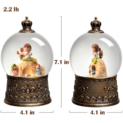 Nativity Snow Globe Empty Tomb Nativity Scene Christmas Decor 105mm